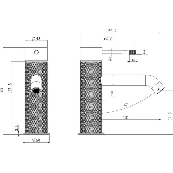 Смеситель для раковины Allen Brau Priority 4.0 5.31С01-BN, никель - фото 5