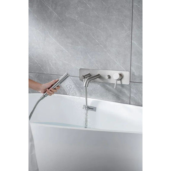 Смеситель для ванны Allen Brau Priority 5.31006-BN (со скрытой частью) никель - фото 12