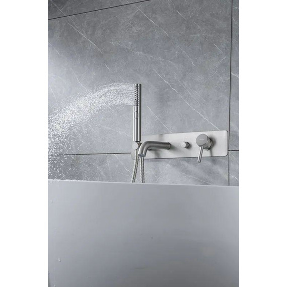 Смеситель для ванны Allen Brau Priority 5.31006-BN (со скрытой частью) никель - фото 14