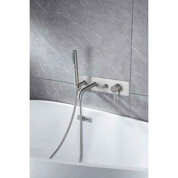 Смеситель для ванны Allen Brau Priority 5.31006-BN (со скрытой частью) никель - фото 3