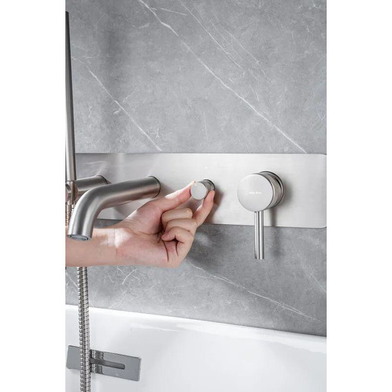 Смеситель для ванны Allen Brau Priority 5.31006-BN (со скрытой частью) никель - фото 4