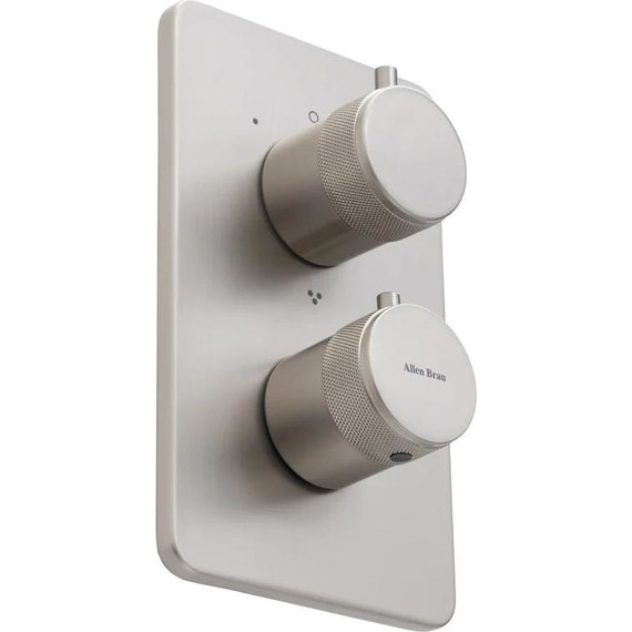 Смеситель для ванны с термостатом Allen Brau Priority 5.31314-BN (со скрытой частью) никель - фото 3