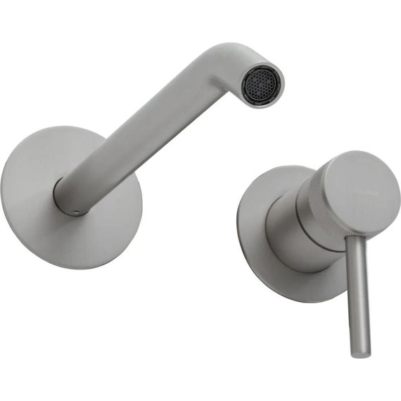 Смеситель для раковины настенный Allen Brau Priority 5.31A03-BN (со скрытой частью) никель - фото 8