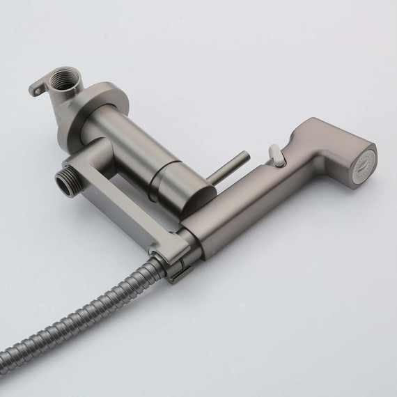 Набор для гигиенического Aquatek Ника AQ1819BGM, оружейная сталь - фото 5