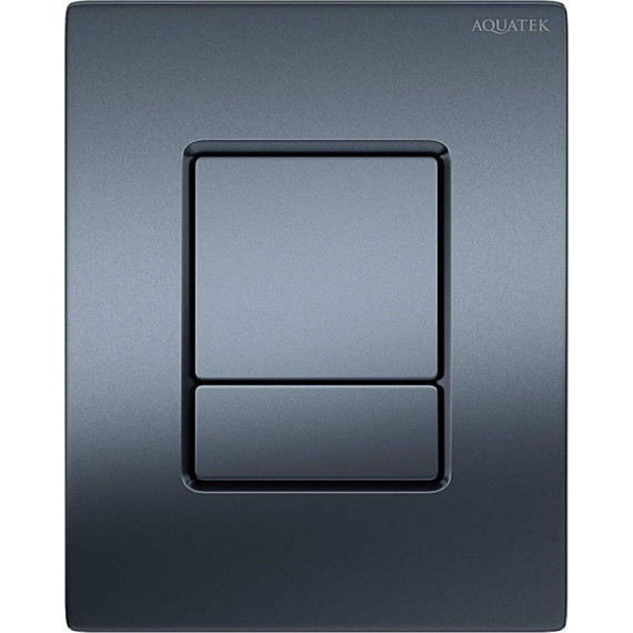 Кнопка смыва Aquatek Pneumo N PNN-0000004, оружейная сталь - фото 