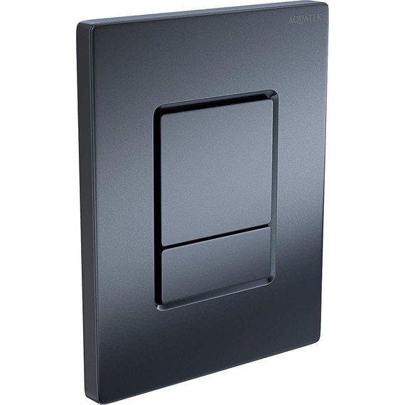 Кнопка смыва Aquatek Pneumo N PNN-0000004, оружейная сталь - фото 2