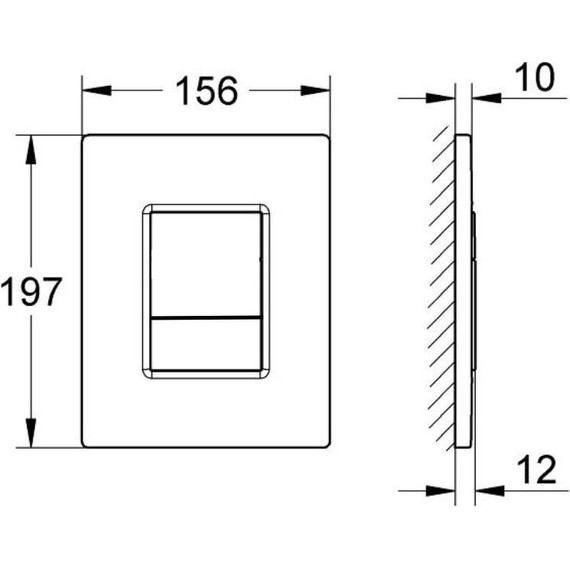 Кнопка смыва Aquatek Pneumo N PNN-0000004, оружейная сталь - фото 4