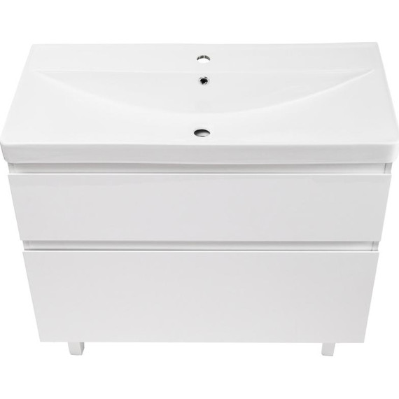 Тумба напольная с раковиной AN Сандра 80 см, белый - фото 4