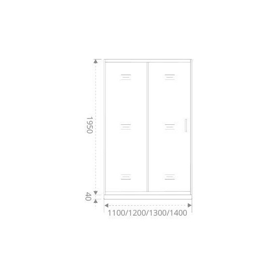 Душевая дверь Bas Antares WTW-110-C-CH 110 см хром/прозрачное - фото 6