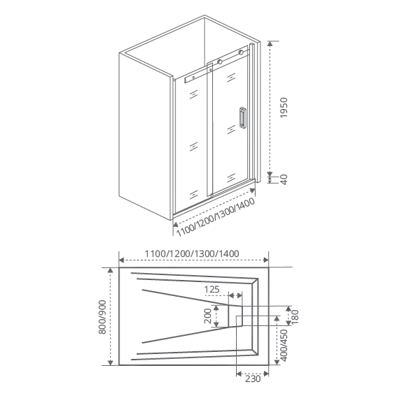 Душевая дверь Bas Galaxy WTW-140-C-CH 140 см хром/прозрачное - фото 5
