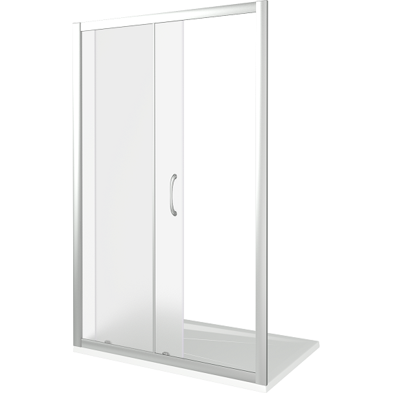 Душевая дверь Bas Latte WTW-120-G-WE 120 см алюминий/матовое - фото 5