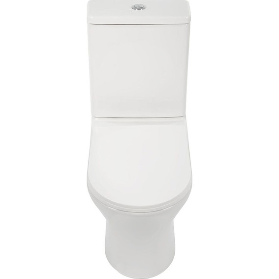 Унитаз-компакт безободковый AN Link с крышкой микролифт (система смыва Торнадо) - фото 5