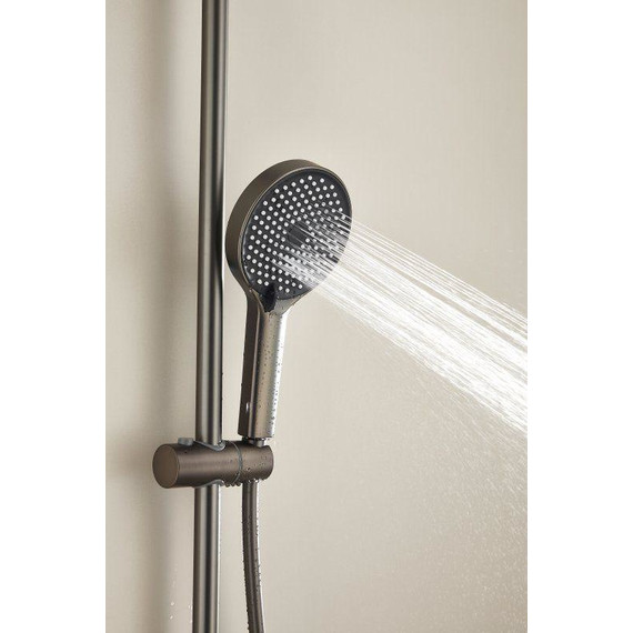 Душевая стойка Belz B24813-3, оружейная сталь - фото 8