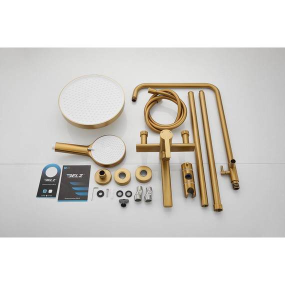 Душевая стойка Belz B24813-5, золото матовое - фото 47