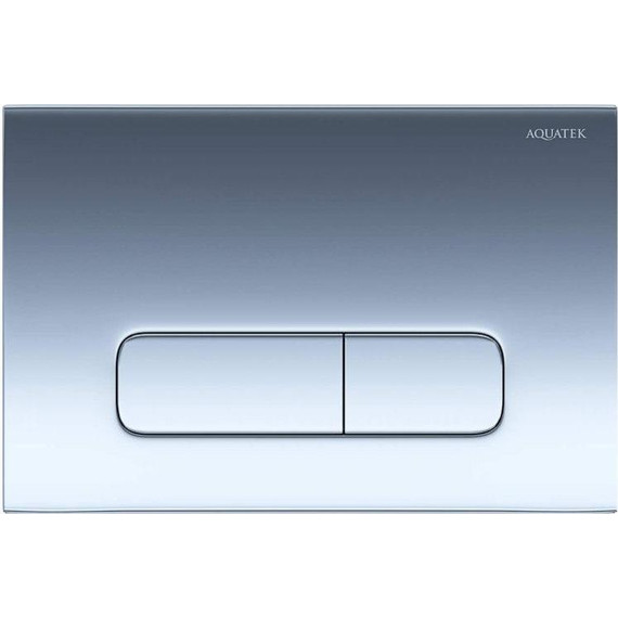 Кнопка смыва Aquatek PNS-0000007, хром глянцевый - фото 