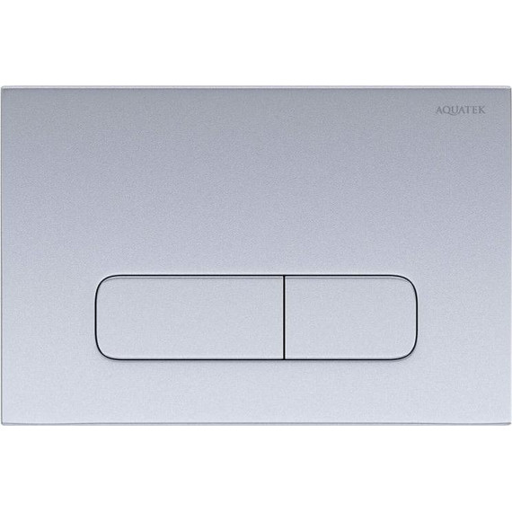 Кнопка смыва Aquatek PNS-0000008, хром матовый - фото 