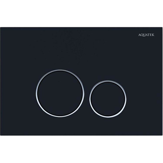 Кнопка смыва Aquatek PNS-0000015, чёрный матовый - фото 