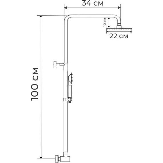 Душевая стойка Zerix DK-003 - фото 5