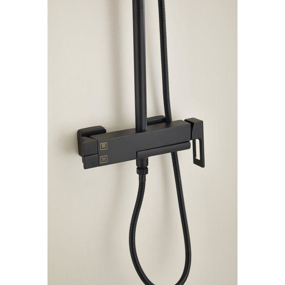 Душевая стойка Belz B24658-7, чёрный матовый - фото 10