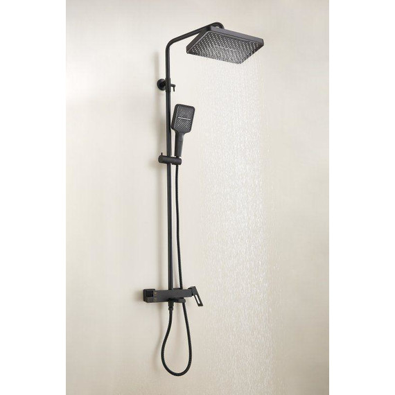 Душевая стойка Belz B24658-7, чёрный матовый - фото 7