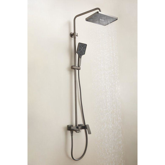 Душевая стойка Belz B24507-3, оружейная сталь - фото 4