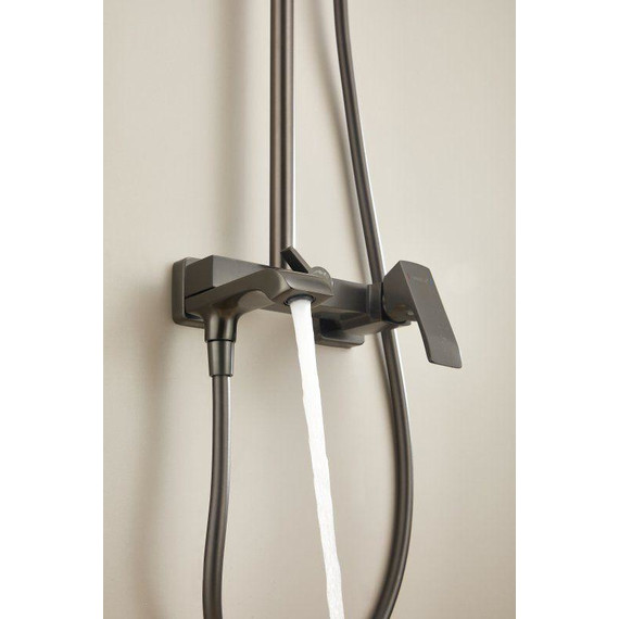 Душевая стойка Belz B24507-3, оружейная сталь - фото 20