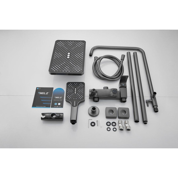 Душевая стойка Belz B24507-3, оружейная сталь - фото 67