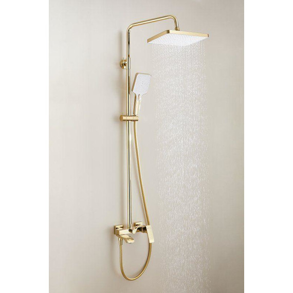 Душевая стойка Belz B24507-5, золото - фото 7