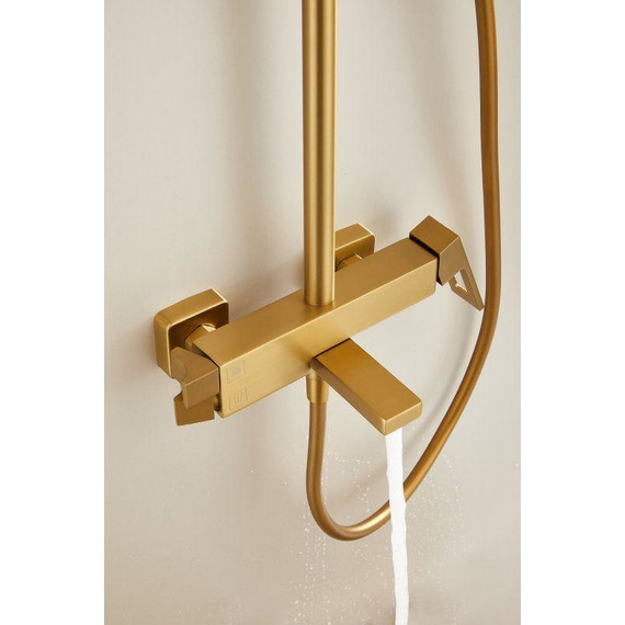 Душевая стойка Belz B24658-5, золото матовое - фото 32