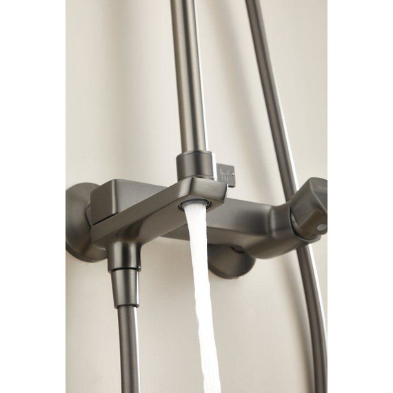 Душевая стойка Belz B24715-3, оружейная сталь - фото 10