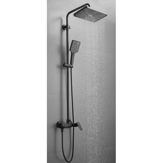 Душевая стойка Belz B24715-7, чёрный матовый - фото 7