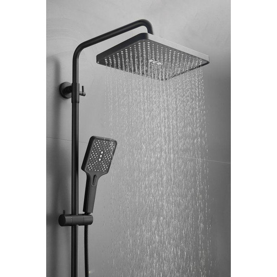 Душевая стойка Belz B24715-7, чёрный матовый - фото 3