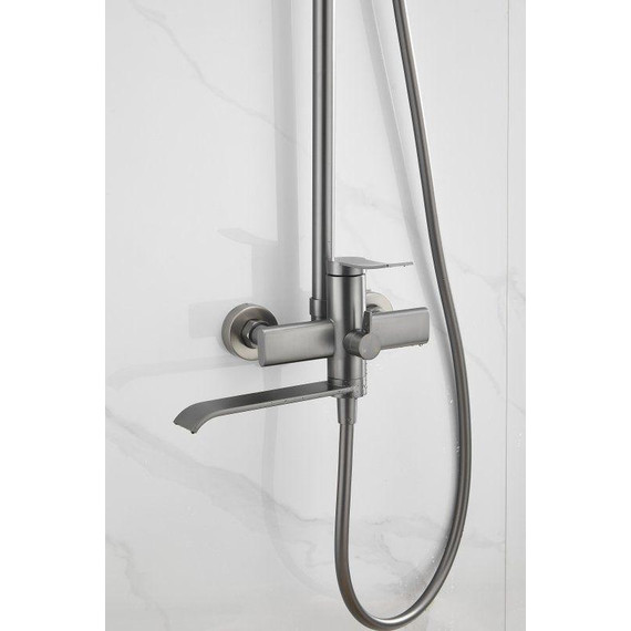 Душевая стойка Belz B24812-3, оружейная сталь - фото 29