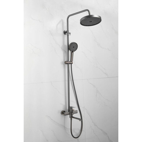 Душевая стойка Belz B24812-3, оружейная сталь - фото 5