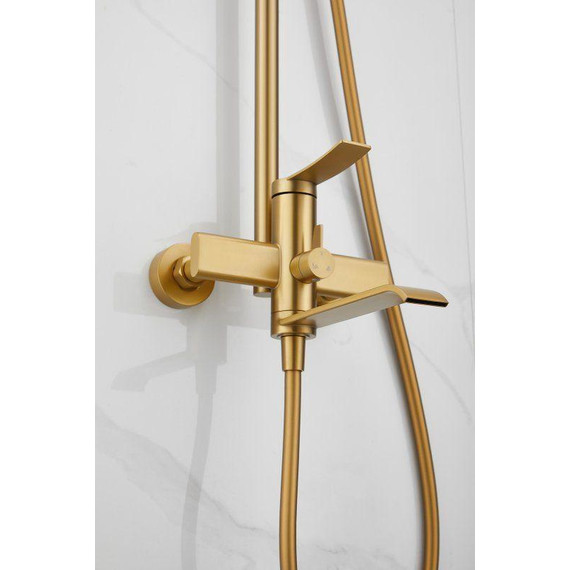 Душевая стойка Belz B24812-5, золото брашированное - фото 46