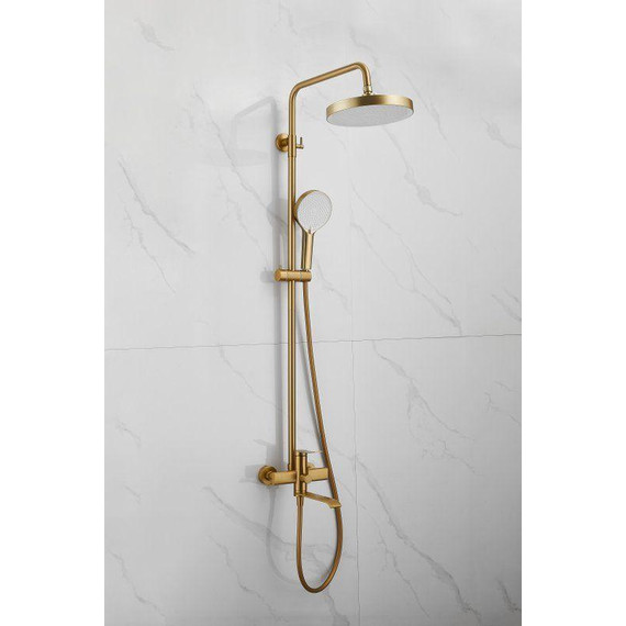 Душевая стойка Belz B24812-5, золото брашированное - фото 7