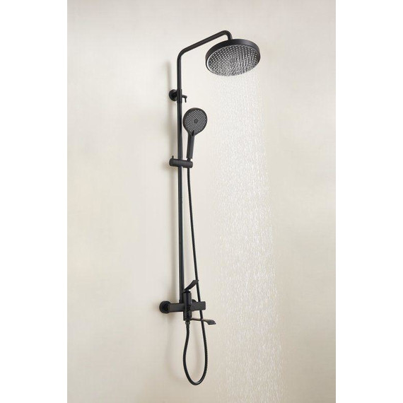 Душевая стойка Belz B24812-7, чёрный матовый - фото 12