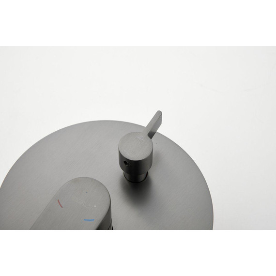 Душевая система для ванны Belz B80713-3, оружейная сталь - фото 23