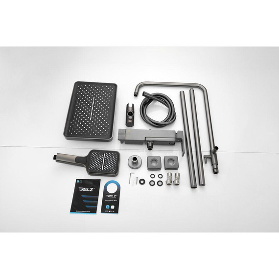 Душевая стойка Belz B24658-3, оружейная сталь - фото 58