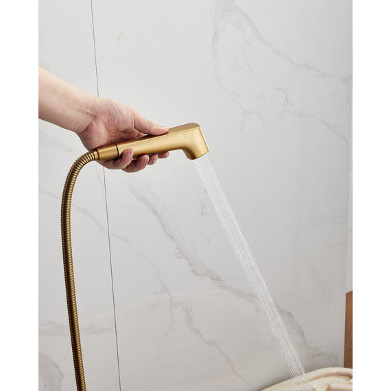 Набор для гигиенического душа Belz B55645-5, золото матовое - фото 9