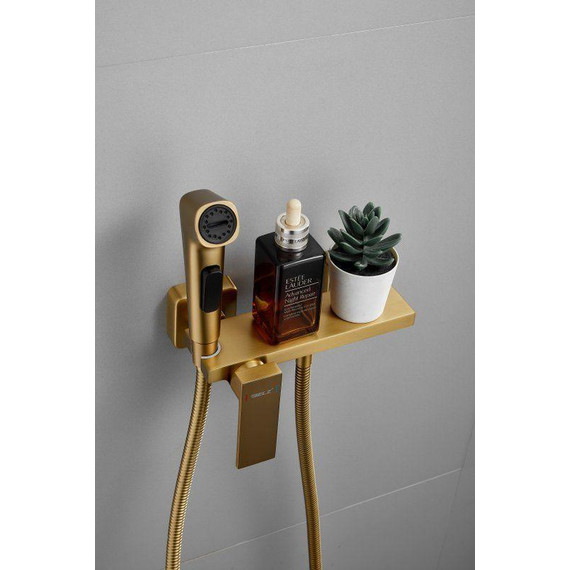 Набор для гигиенического душа Belz B55653-5, золото матовое - фото 22