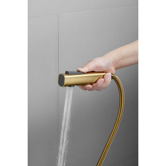 Набор для гигиенического душа Belz B55803-5, золото матовое - фото 3