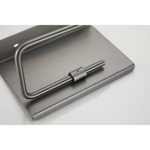 Держатель для туалетной бумаги Belz B9001-3, оружейная сталь - фото 15