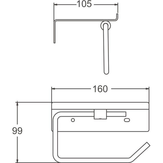 Держатель для туалетной бумаги Belz B9001-7, чёрный матовый - фото 23