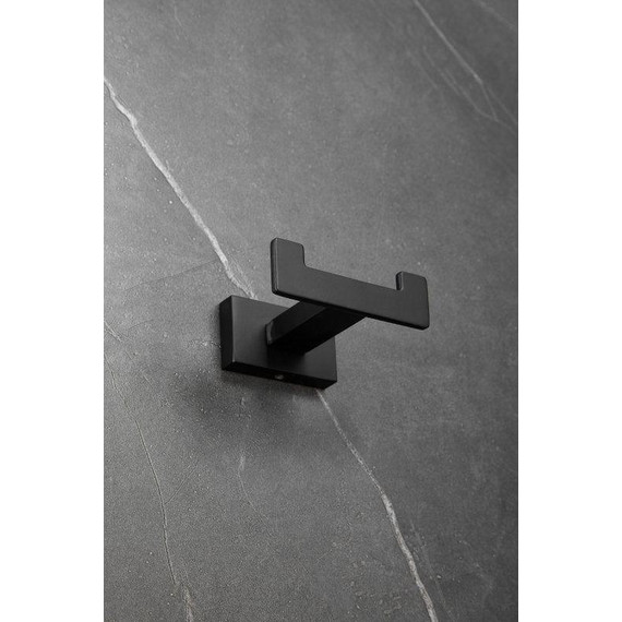 Двойной крючок Belz B90305-2, чёрный матовый - фото 7