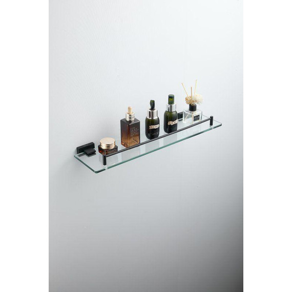 Cтеклянная полка Belz B90307, чёрный матовый - фото 15