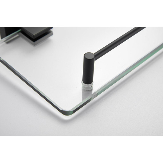 Cтеклянная полка Belz B90307, чёрный матовый - фото 19