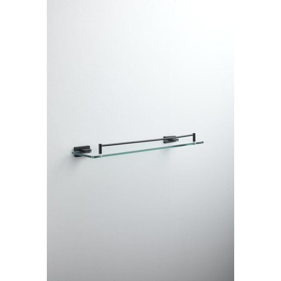 Cтеклянная полка Belz B90307, чёрный матовый - фото 6