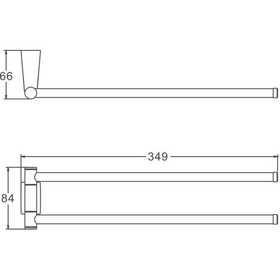 Держатель для полотенца Belz B91312, брашированное золото - фото 2