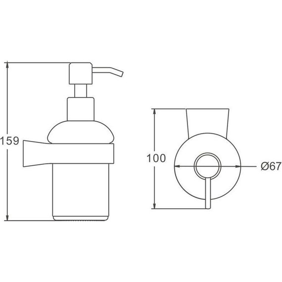 Дозатор для жидкого мыла Belz B91327, брашированное золото - фото 2